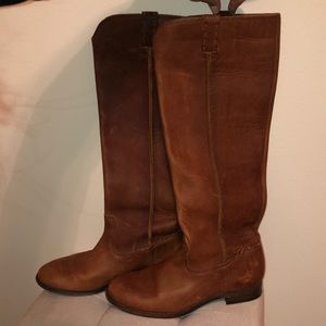 FRYE EUC Brown Leather Knee High Riding Boots Women’s 8.0